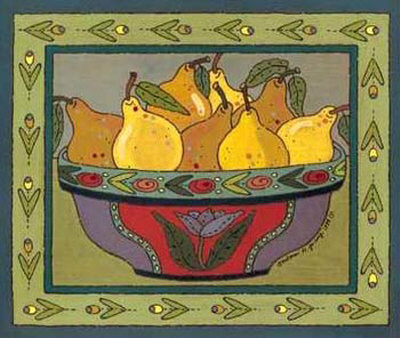 Bowl Of Pears by Barbara Young Pricing Limited Edition Print image