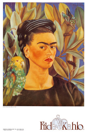 Autorretrato Con Bonito, 1941 by Frida Kahlo Pricing Limited Edition Print image