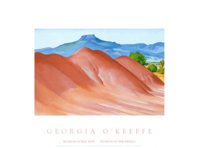 Red Hills With Pedernal, 1936 by Georgia O'keeffe Pricing Limited Edition Print image