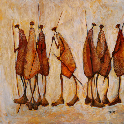 Groupe Massai, Kenya, 2003 by Jacques Foureau Pricing Limited Edition Print image