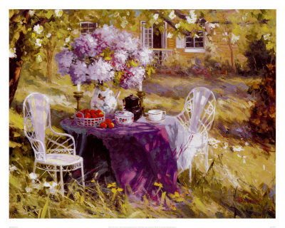 Lilac Tea Party by Benjamin Pricing Limited Edition Print image
