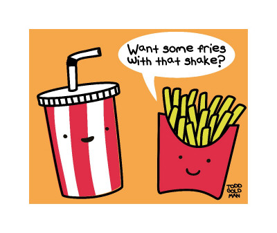 Fries With That Shake by Todd Goldman Pricing Limited Edition Print image