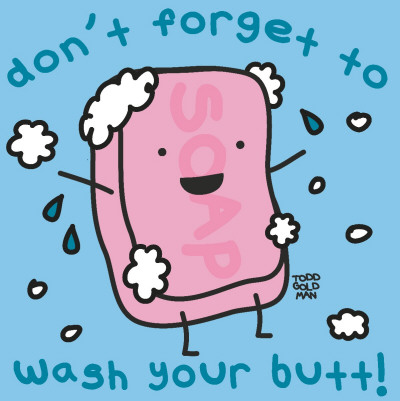 Wash Your Butt by Todd Goldman Pricing Limited Edition Print image