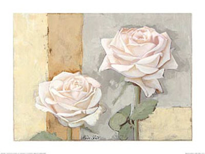 Two White Roses by Marita Stock Pricing Limited Edition Print image