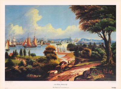 Lower New York From Weehauken, New Jersey by Thomas Chambers Pricing Limited Edition Print image