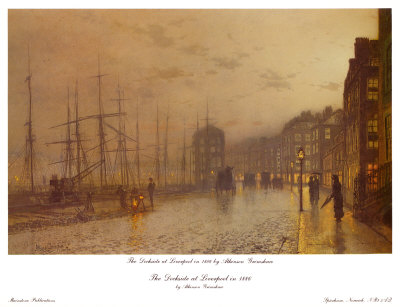 The Dockside At Liverpool by Louis H. Grimshaw Pricing Limited Edition Print image