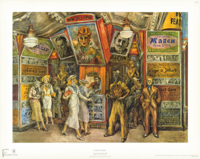 The Twenty Cent Movie by Reginald Marsh Pricing Limited Edition Print image