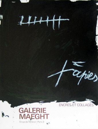 Encres Et Collages, 1968 by Antoni Tapies Pricing Limited Edition Print image