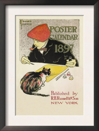Poster Calendar 1897 by Edward Penfield Pricing Limited Edition Print image