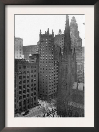 One Wall Street And Trinity Church, 1911 by Moses King Pricing Limited Edition Print image