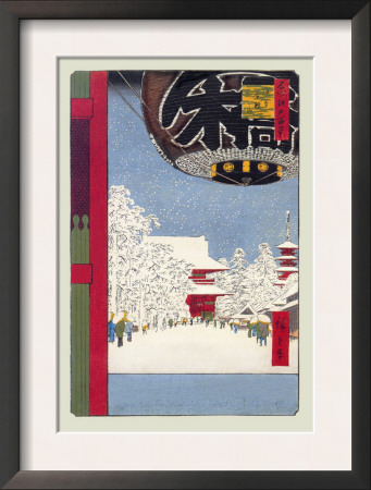 Kinryuzan Temple At Asakusa by Ando Hiroshige Pricing Limited Edition Print image