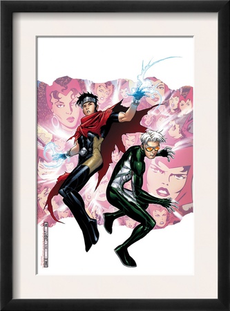 Young Avengers Presents #3 Cover: Wiccan And Speed by Jim Cheung Pricing Limited Edition Print image