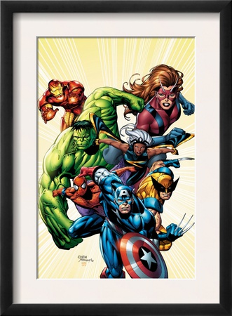 Marvel Adventures Avengers #8 Cover: Captain America by Sean Chen Pricing Limited Edition Print image