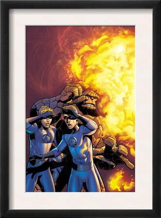 Fantastic Four #519 Cover: Human Torch And Thing by Mike Wieringo Pricing Limited Edition Print image