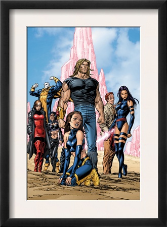 New Exiles #1 Group: Sabretooth, Psylocke And Cat Crouching by Tom Grummett Pricing Limited Edition Print image