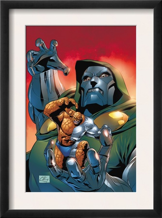 Fantastic Five #3 Cover: Dr. Doom And Thing by Ron Lim Pricing Limited Edition Print image
