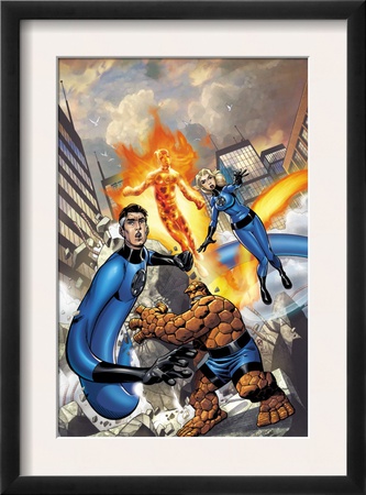 Fantastic Four #517 Cover: Mr. Fantastic, Invisible Woman, Thing, Human Torch And Fantastic Four by Mike Wieringo Pricing Limited Edition Print image