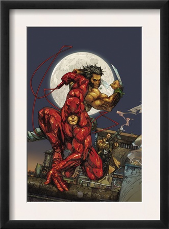 Astonishing Tales #4 Cover: Daredevil, Wolverine And Punisher by Kenneth Rocafort Pricing Limited Edition Print image