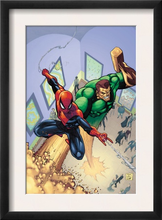 Marvel Adventures Spider-Man #6 Cover: Spider-Man And Sandman by Patrick Scherberger Pricing Limited Edition Print image