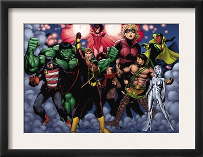 The Mighty Avengers #21 Group: U.S. Agent, Hulk, Wasp, Hercules, Jocasta, Stature And Vision by Khoi Pham Pricing Limited Edition Print image