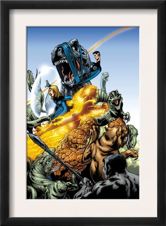 Marvel Adventures Fantastic Four #5 Group: Mr. Fantastic by Manuel Garcia Pricing Limited Edition Print image