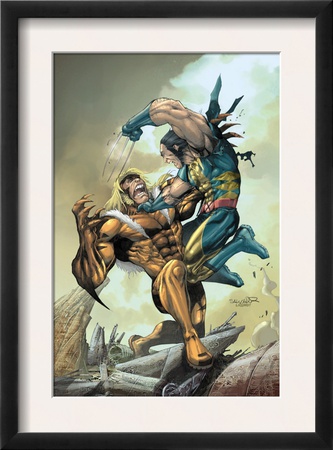 X-Men #164 Cover: Wolverine And Sabretooth by Salvador Larroca Pricing Limited Edition Print image
