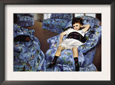 Small Girl In Blue by Mary Cassatt Pricing Limited Edition Print image
