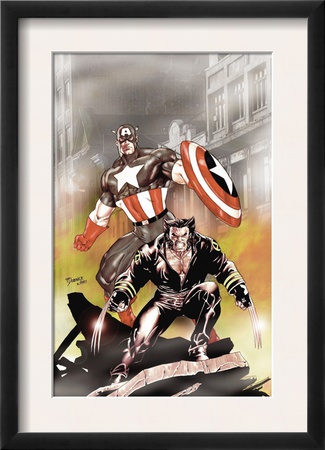 Wolverine Captain America #1 Cover: Wolverine And Captain America by Tom Derenick Pricing Limited Edition Print image