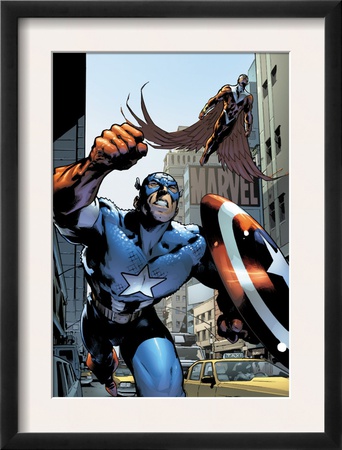 Captain America And The Falcon #12 Cover: Captain America And Falcon by Trevor Hairsine Pricing Limited Edition Print image