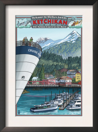 Ketchikan, Alaska Views, C.2009 by Lantern Press Pricing Limited Edition Print image
