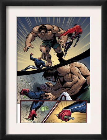 Young Avengers #8 Group: Mr. Hyde, Patriot And Young Avengers by Andrea Di Vito Pricing Limited Edition Print image