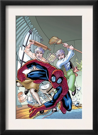 Marvel Adventures Spider-Man #13 Cover: Spider-Man, And May Parker by Patrick Scherberger Pricing Limited Edition Print image