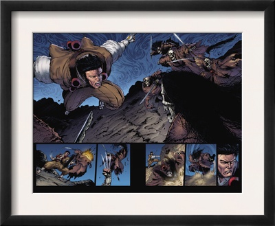 Wolverine: Soultaker #4 Group: Wolverine And Zombie Fighting by Shin Nagasawa Pricing Limited Edition Print image