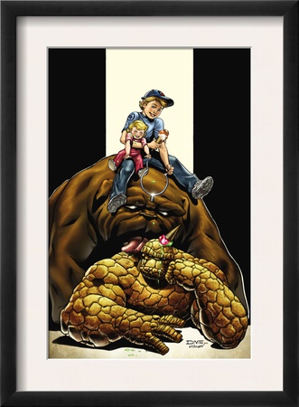 The Thing #4 Cover: Thing, Richards, Franklin, Richards, Valeria And Lockjaw by Andrea Di Vito Pricing Limited Edition Print image