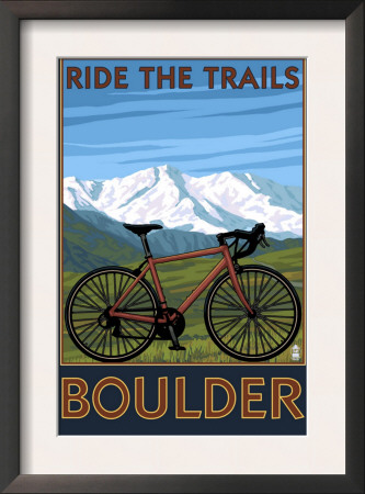 Mountain Bike - Boulder, Colorado, C.2009 by Lantern Press Pricing Limited Edition Print image