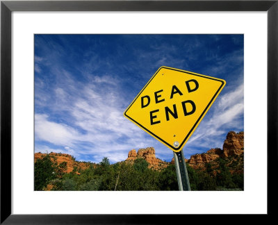 Road Sign, Dead End by James Lemass Pricing Limited Edition Print image