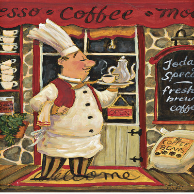 Coffee Chef by K. Tobin Pricing Limited Edition Print image