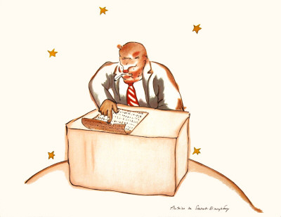 The Businessman by Antoine De Saint-Exupery Pricing Limited Edition Print image