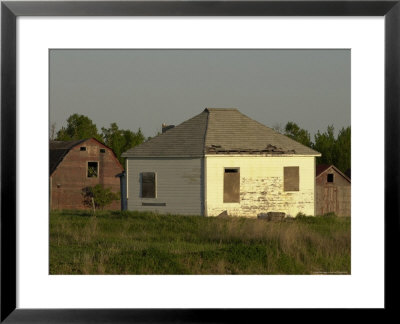 Barns On A Farm, Manitoba Prairie by Keith Levit Pricing Limited Edition Print image