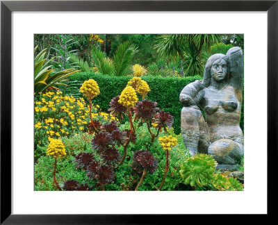 Marble Statue Of Gaia Design, Tresco Abbey Gardens, Isles Of Scilly by David Dixon Pricing Limited Edition Print image