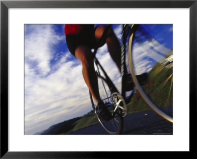 Person Riding Bicycle, Mt. Tamalpais, Ca by Robert Houser Pricing Limited Edition Print image