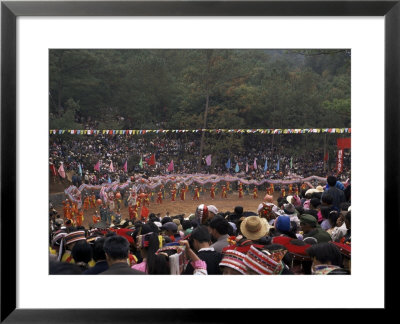 Gathering Of Minority Groups From Yunnan For Torch Festival, Yuannan, China by Doug Traverso Pricing Limited Edition Print image