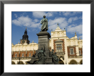 Statue Of The Romantic Poet Mickiewicz In Front Of The Cloth Hall by R H Productions Pricing Limited Edition Print image
