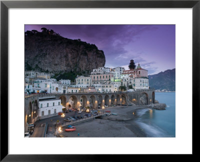 Evening Town View, Atrani, Campania, Italy by Walter Bibikow Pricing Limited Edition Print image