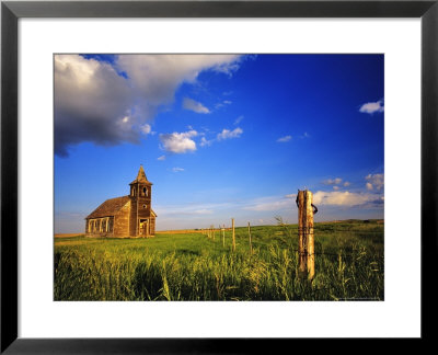 Old Church At Dooley Ghost Town Site, Montana, Usa by Chuck Haney Pricing Limited Edition Print image