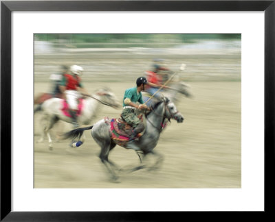 Polo Players In The Birthplace Of Polo, Chitral, Pakistan, Asia by Upperhall Ltd Pricing Limited Edition Print image
