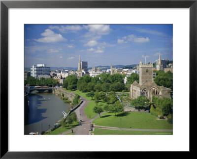City Centre From Castle Green, Bristol, Avon, England, Uk, Europe by Rob Cousins Pricing Limited Edition Print image