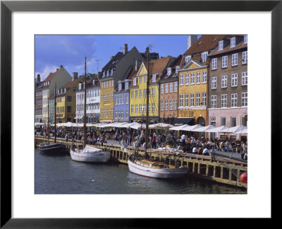 Nyhavn, Or New Harbour, Busy Restaurant Area, Copenhagen, Denmark, Scandinavia, Europe by Robert Harding Pricing Limited Edition Print image