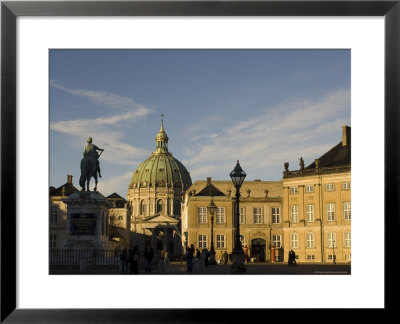 Frederik V Statue And Frederikskirken, Amalienborg, Copenhagen, Denmark, Scandinavia by Sergio Pitamitz Pricing Limited Edition Print image