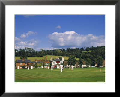 Cricket On Village Green, Surrey, England by Jon Arnold Pricing Limited Edition Print image